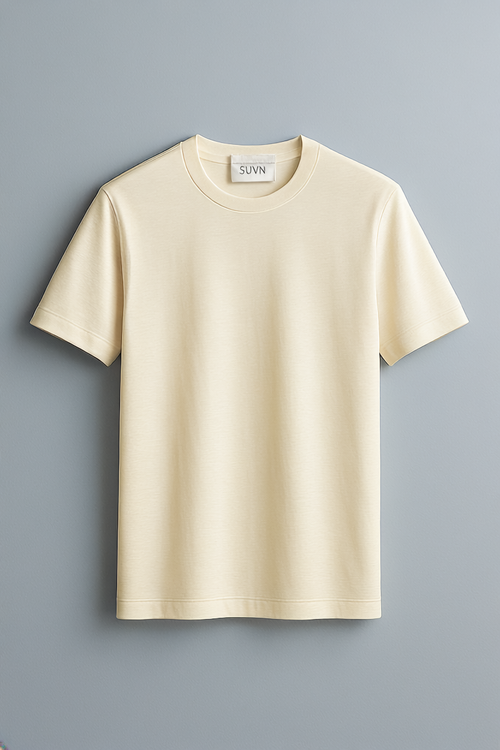 Classic Crew-Neck T-Shirt Cream